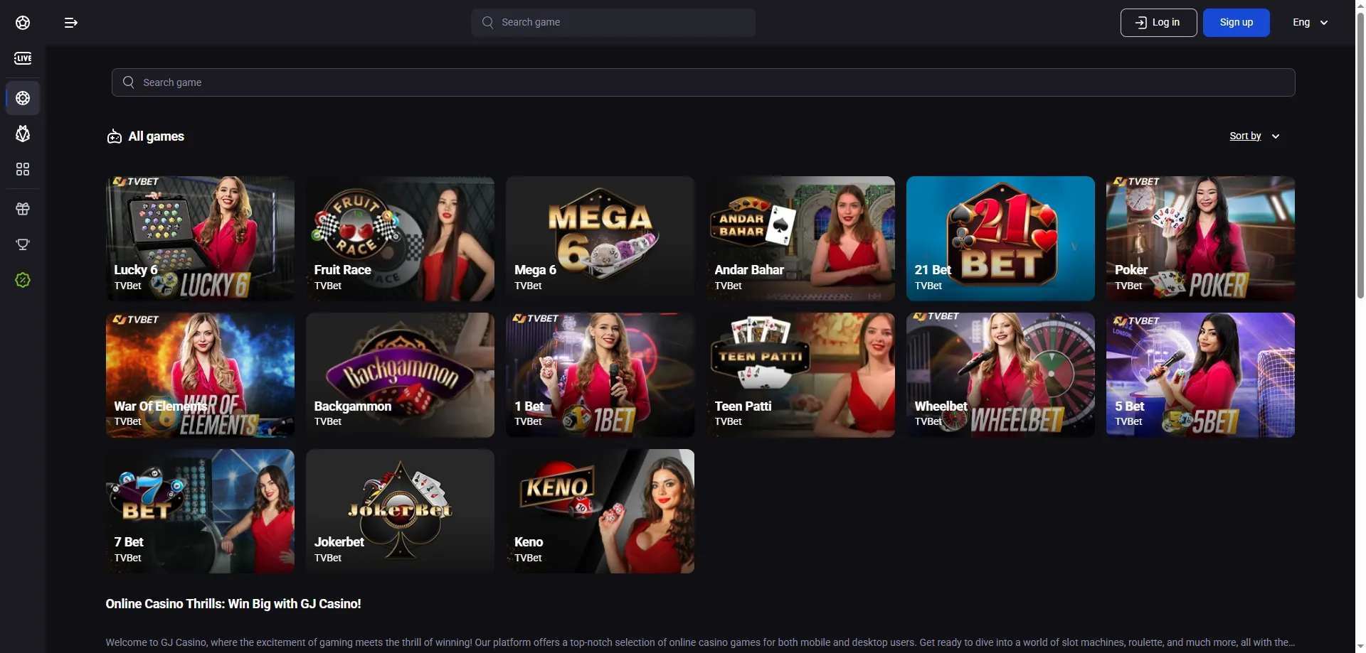 GJ Casino mobiilirakendus Androidile ja iOS-ile — täielik mänguvalik